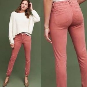 Anthropologie Hei-Hei Pink Fitted Pants size 26